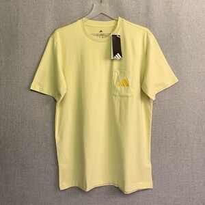 ADIDAS 3 Bar Logo Pocket T Shirt – Short Sleeve Tee – LARGE – NWT